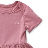 Organic Bamboo Spandex Onesie Dress- Lilac